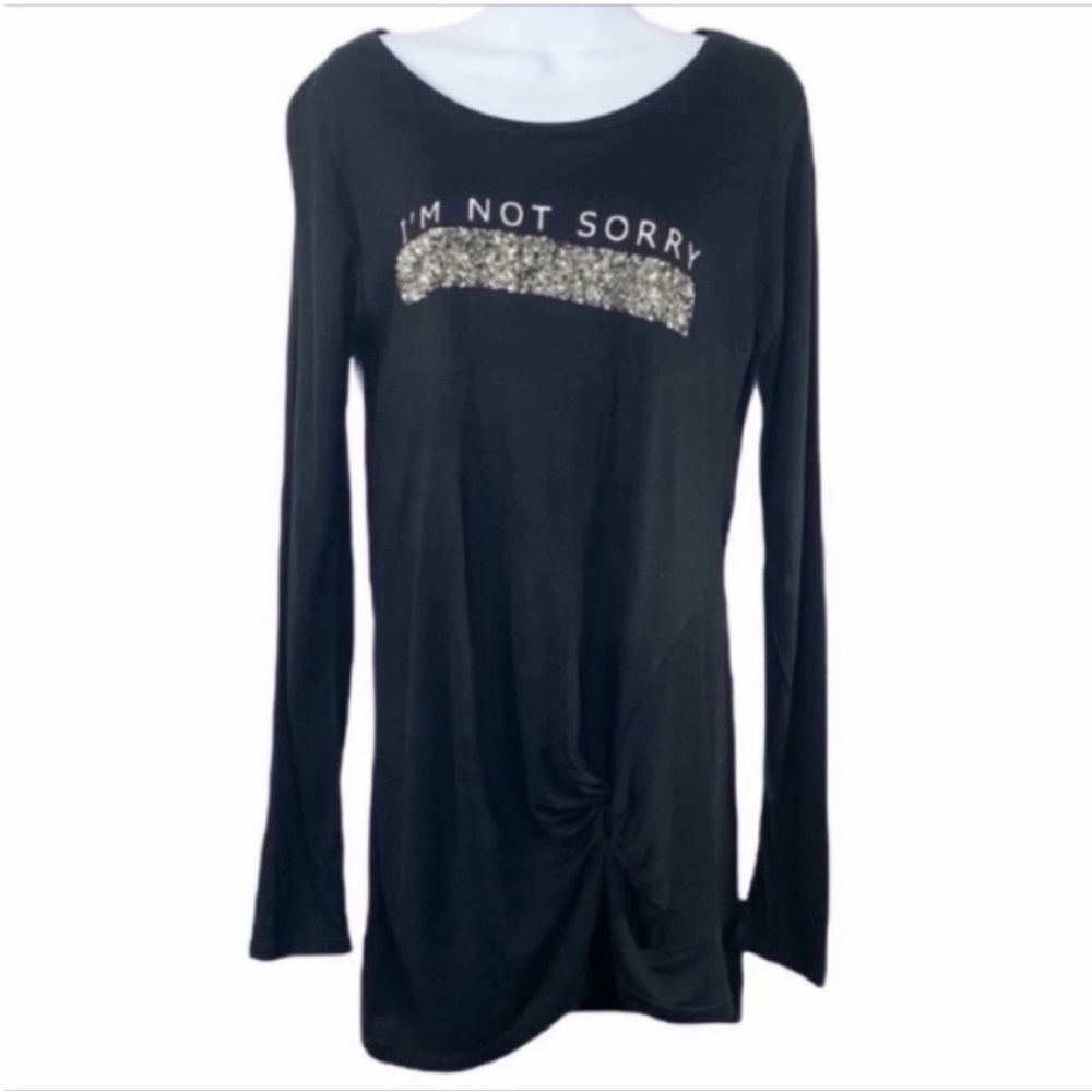 MOTIVI I’m Not Sorry sequins top M